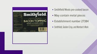 Smithfield Meats recalls precooked bacon toppings [upl. by Sito]