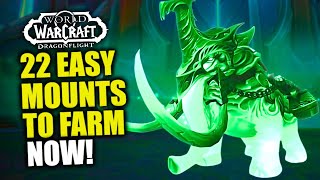 These 22 Mounts Are Super Easy To Farm During PrePatch Dont Miss Out WoW Dragonflight  1027 [upl. by Neelya]