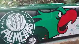 ONIBUS DO PALMEIRAS QUE CARREGA JOGADORES E COMISSAO TECNICA DO PALMEIRAS [upl. by Yznel]