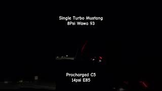 Single Turbo Mustang vs Procharged C5 mt82 turbomustang on3performance [upl. by Frederique]