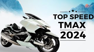 2024 Yamaha Tmax 750 Top Speed [upl. by Essilrahc]