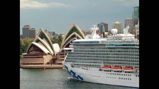 Majestic Princess leaving Sydney Harbour on February 23 2024 [upl. by Slorac]