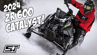 2024 Arctic Cat CATALYST ZR 600 with ATAC  Precise Trail Performance [upl. by Ereynihc854]