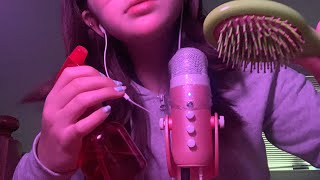 Cutting your hair ASMR 💖 overlaid sounds gum chewing plucking sounds [upl. by Nesline]