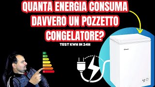 Pozzetto Congelatore freezer Candy 97 litri  Test consumi in 24h [upl. by Studley]