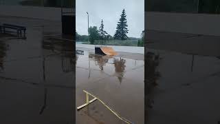 Skatepark in Scandia Minnesota minnesota skateboarding skate [upl. by Tavia]