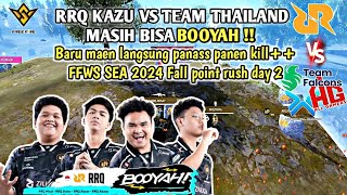 RRQ KAZU NGAMUK CUY  Baru maen langsung booyah panen kill FFWS SEA 2024 Fall  point rush day 2 [upl. by Lissner]