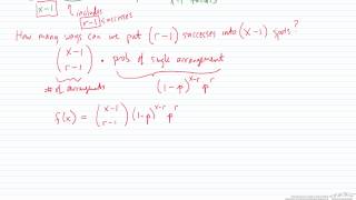 Negative Binomial Distribution and Examples 3Step Rules [upl. by Melesa]