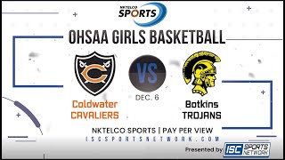 Coldwater at Botkins Girls Varsity Basketball 221206 [upl. by Niltyak919]