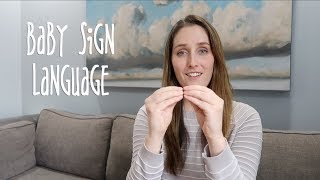 Baby Sign Language  5 Basic Signs [upl. by Verla247]