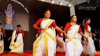 vadivothoru thumbi kai  thiruvathirakali  aavani  dance  shijeeshkrishna4050 [upl. by Mchenry]