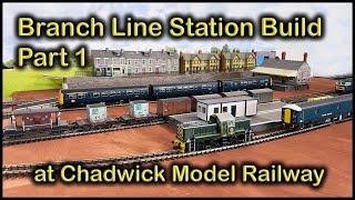 BRANCH LINE STATION BUILD PART 1 at Chadwick Model Railway  194 [upl. by Itida]