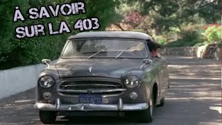 à savoir sur la Peugeot 403 [upl. by Nosidda183]