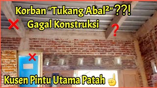 Rumah Gagal Konstruksi asal jadi tanpa memikirkan resiko  pelajaran untuk kita semua [upl. by Ezirtaeb]