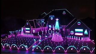 EPIC Carol of the Bells DUBSTEP Christmas Lights Animated Show [upl. by Mollie292]