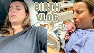 Unmedicated Natural Birth Vlog Raw amp Real We Almost Delivered on the Highway [upl. by Eon]