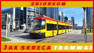 Jak skręcają tramwaje  zbiorkom [upl. by Nawad]