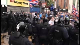 Police injured in mindless Belfast riots [upl. by Dumanian237]