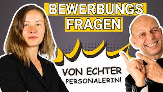 Jobinterview Standardfragen im kompletten Dialog Mit echter Personalerin [upl. by Evaleen]