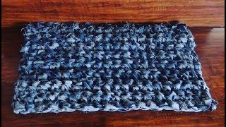 DIY Denim DoorMat out of Old Jeans MadeByFate 194 [upl. by Letsirk621]