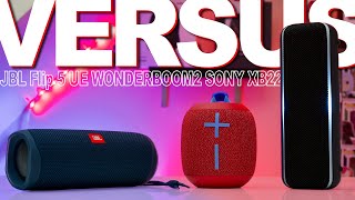 JBL Flip 5 Vs Sony XB22 Vs UE WONDERBOOM 2  100 Premium Speakers Compared [upl. by Ytirehc]