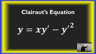 An example of The Clairaut Equation [upl. by Thalassa]