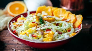 Fennel and Orange Salad Recipe [upl. by Nelad]