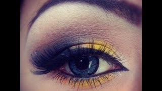 Tutorial De Maquillaje Amarillo Y Naranja  JuanCarlos960 [upl. by Lamek]