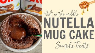 How to make a Nutella Mug Cake Recipe shorts [upl. by Dessma817]