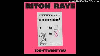 Riton Raye  I Dont Want You Extended Mix  124  2A [upl. by Noah]