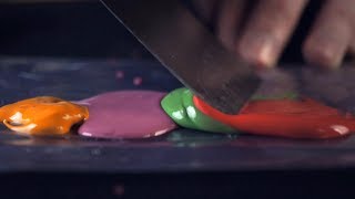 ASMR Mixing paint oddly satisfying [upl. by Mireille]