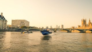 Pioneer on Tour  Artemis EF12 Workboat in the River Thames London [upl. by Tobie]