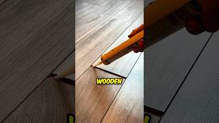 Simple Trick to Fill Wooden Floor Gaps 😱 [upl. by Spence317]