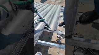 Steel structure roof tile installing process Goodtools and machinery make work easy [upl. by Yraunaj]