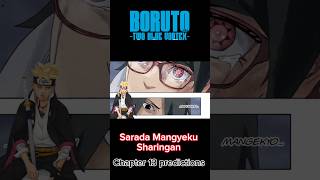 Sarada Mangyeku Sharingan Awakening in Boruto TBV chapter 13 predictions animereviewintelugu [upl. by Eillo]