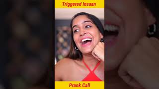 Triggered insaan prank call  Triggered insaan got prank call by Anisha Dixit prankcall shorts [upl. by Esetal]