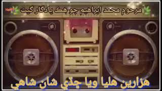 Hazaaren haliya wayamaster ibrahim sindhi song [upl. by Namreh]