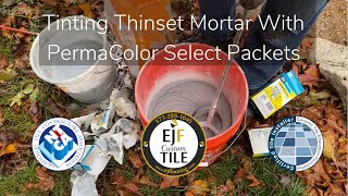 How To Tint Thinset Mortar For Stone amp Thin Tile  Columbia MO [upl. by Molton]