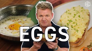 Gordon Ramsay Makes Scrambled and Fried Eggs  Cooking With Gordon  HexClad [upl. by Hsuk]