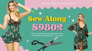 Sew Along with Madalynne X Simplicity S9802 Part 1 [upl. by Erapsag]