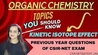 kinetic isotope effectprevious year questionsdeuterium kinetic isotope effectinverse KIE [upl. by Aicella671]