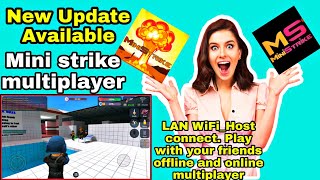 New Update👍 Mini Strike Multiplayer Free WiFiHost  PlayStore Version  How To InstallDownload [upl. by Jaddo]