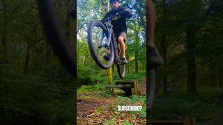 Little kicker in the woods mtb emtb mtbwales mtblife jump mountainbike enduro trailride [upl. by Popper]