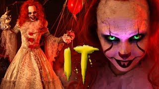 IT PENNYWISE MAKEUP TUTORIAL  HALLOWEEN 2017 [upl. by Vernen]