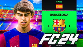 FC 24 Barcelona Career Mode EP1 [upl. by Chemash]