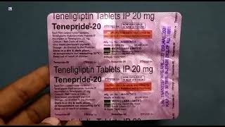 Tenepride 20 Tablet  Teneligliptin Tablets Ip 20mg  Tenepride 20mg Tablet Uses Side effects Dosage [upl. by Caughey]