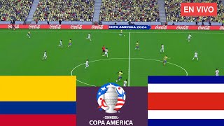 Colombia vs Costa Rica EN VIVO⚽ Partido EN VIVO Hoy Copa 2024  Videojuegos de simulación [upl. by Lynnelle334]