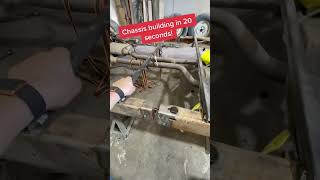 BUILDING A CUSTOM CAR CHASSIS IN 30 SECONDSSUPER EASY WAY TO DO KUSTOM FRAME WORK HOT RAT ROD [upl. by Eceined39]