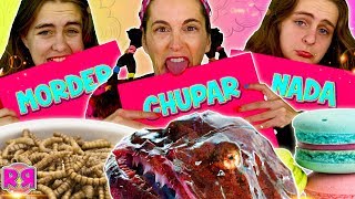 MORDER CHUPAR o NADA challenge 🤢 DESAFÍO de COMIDA 😱 Si dibujas MAL te lo COMES Reto COMER LAMER [upl. by Wivestad309]