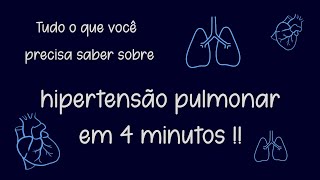 Pneumologia  Resumo Hipertensão pulmonar [upl. by Cacilie275]